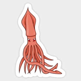 Cartoon squid Sticker